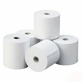 PAPEL TERMICO Set de 100 Rollos de Papel Térmico 57x55x12 mm 65gr