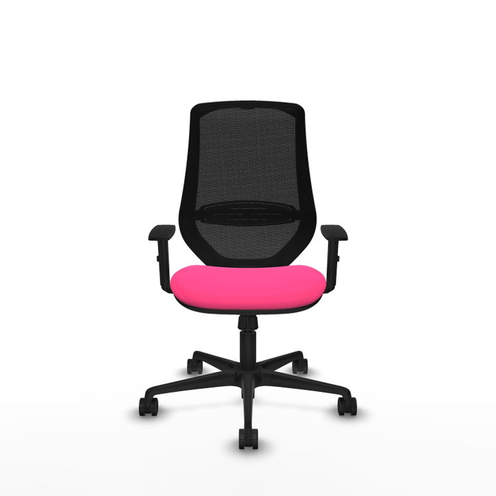 PIQUERAS Y CRESPO Silla de oficina Mardos con mecanismo Sincro, Rosa y Negro PIQUERAS Y CRESPO Silla de oficina Mardos con mecanismo Sincro, Rosa y Negro