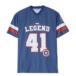 Camiseta Corta Oversize Avengers Azul