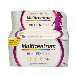 Multicentrum Mujer Select 50+ 90 Comprimidos - Suplemento Vitaminas y Minerales para Mujeres Mayores de 50 Años