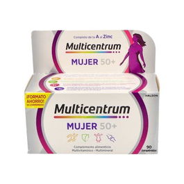 Multicentrum Mujer Select 50+ 90 Comprimidos - Suplemento Vitaminas y Minerales para Mujeres Mayores de 50 Años