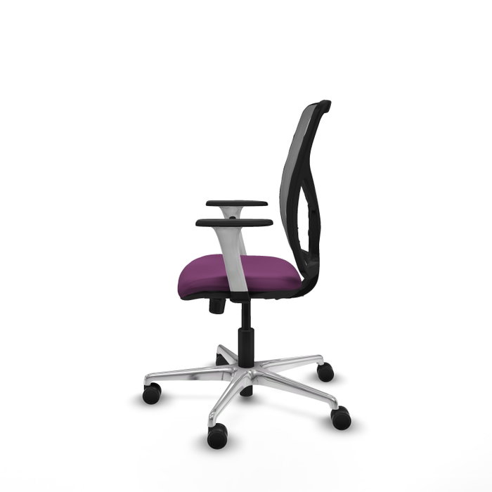 PIQUERAS Y CRESPO Silla de oficina Motilla con mecanismo Sincro, Morado y Gris
