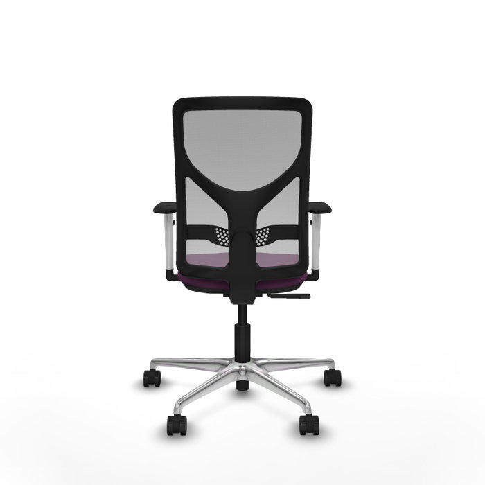 PIQUERAS Y CRESPO Silla de oficina Motilla con mecanismo Sincro, Morado y Gris