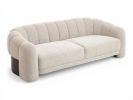 DKD Home Decor Sofá Poliéster MDF Crema