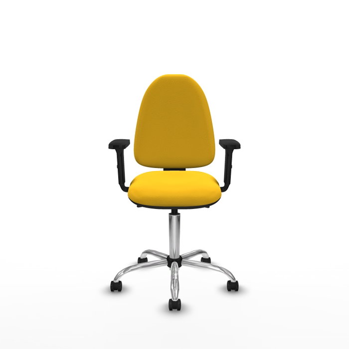 PIQUERAS Y CRESPO Silla de oficina Aýna con mecanismo Asincro, Amarillo