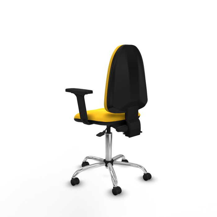 PIQUERAS Y CRESPO Silla de oficina Aýna con mecanismo Asincro, Amarillo