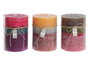 DKD Home Decor Velas de Cera de Parafina Rustik AW Surtidas de 3 Piezas