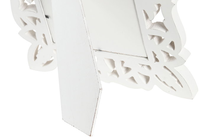 Marco Foto 15X20 Shabby DKD Home Decor Blanco 2 x 32 x 27 cm (4 Unidades)