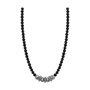 Police Collar Trango Necklace SS + Black Stones PJ.26481PSE-01