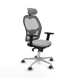 PIQUERAS Y CRESPO Silla de oficina Jorquera Gris con mecanismo sincro