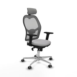 PIQUERAS Y CRESPO Silla de oficina Jorquera Gris con mecanismo sincro