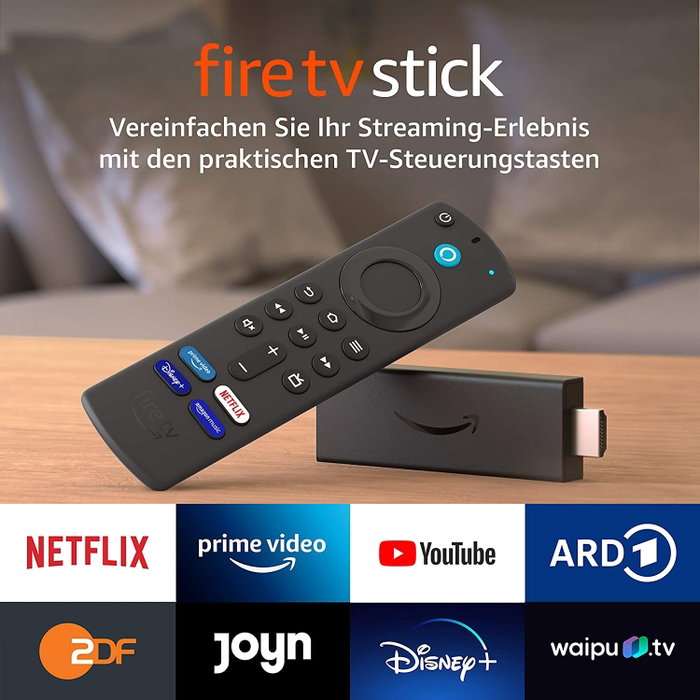Amazon Fire TV Stick FullHD 8GB con Alexa y Mando por Voz (3. Gen, 2021, Negro)