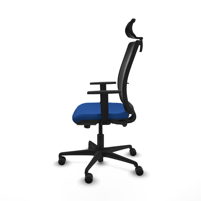 PIQUERAS Y CRESPO Silla de oficina Haches con mecanismo Sincro/Traslack Azul y Negro PIQUERAS Y CRESPO Silla de oficina Haches con mecanismo Sincro/Traslack Azul y Negro