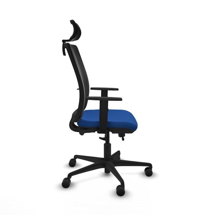 PIQUERAS Y CRESPO Silla de oficina Haches con mecanismo Sincro/Traslack Azul y Negro PIQUERAS Y CRESPO Silla de oficina Haches con mecanismo Sincro/Traslack Azul y Negro