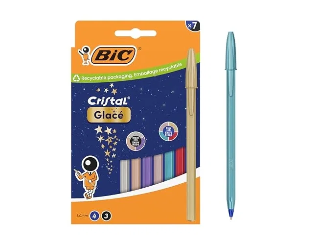 Bic Cristal Glacé Colores Surtidos Punta 1 mm Pack de 40