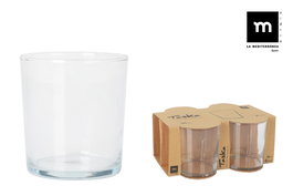 La Mediterranea Set 4 Vasos Pinta 360 cc ø8.1x9 cm (12 Cajas)