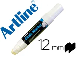 Artline EPW-12 Rotulador Pizarra Punta Rectangular Trazo 12mm Color Blanco