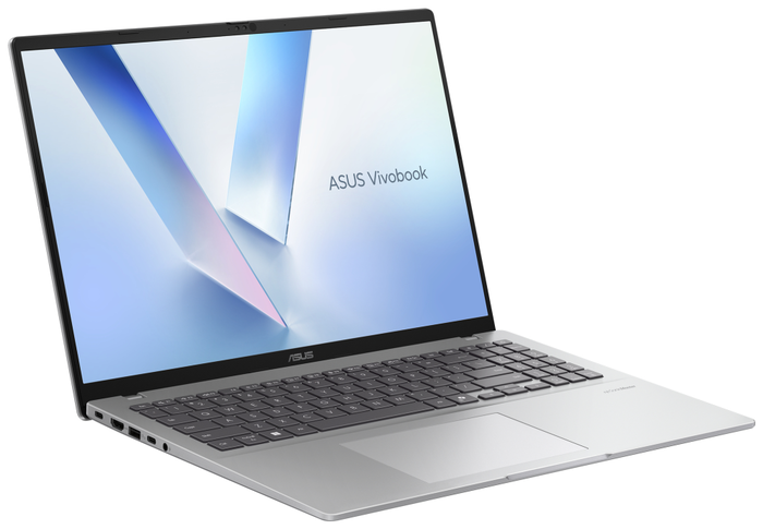 ASUS Vivobook 16 X1607CA-MB076 Copilot+ PC - Ordenador Portátil 16" WUXGA, Intel Core Ultra 7 255H, 32GB RAM, 1TB SSD, Intel Arc 140T, Sin SO, Plata, Teclado QWERTY Español