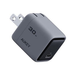 AUKEY Cargador Comet Mini 30W 1 Puerto USB C Gris Carga Rápida para Móviles Tablets