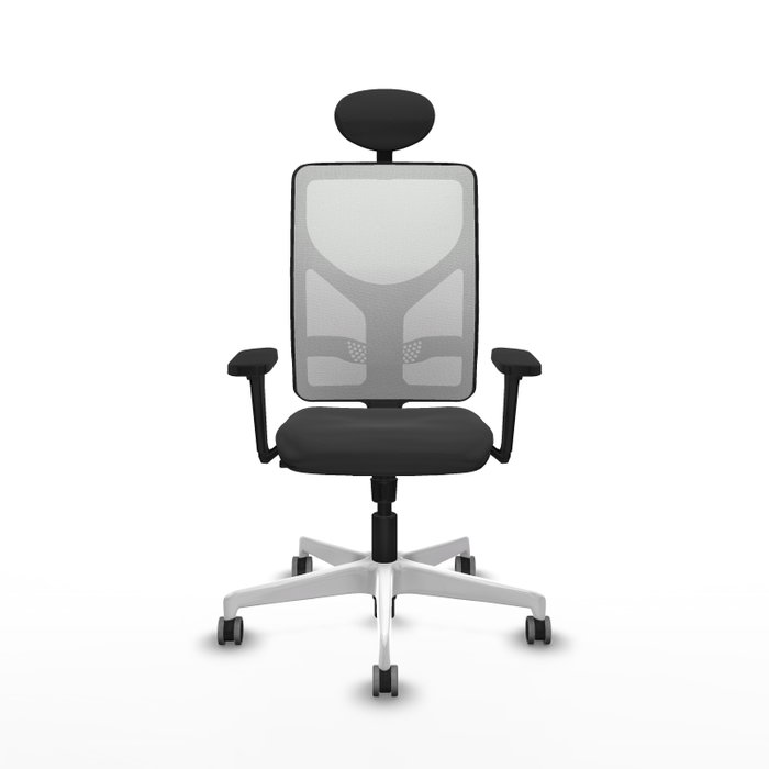 PIQUERAS Y CRESPO Silla de oficina Motilla Gris oscuro y Blanco PIQUERAS Y CRESPO Silla de oficina Motilla Gris oscuro y Blanco