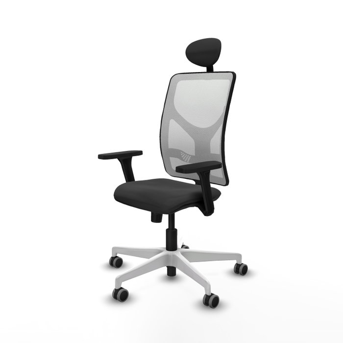 PIQUERAS Y CRESPO Silla de oficina Motilla Gris oscuro y Blanco PIQUERAS Y CRESPO Silla de oficina Motilla Gris oscuro y Blanco