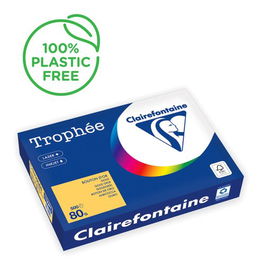 Papel De Color A4 Clairefontaine Trophee 80G 500H Pastel Boton De Oro
