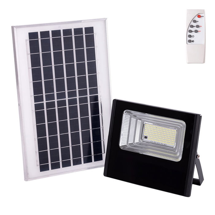 Proyector LED solar 65W 6500K Blanco Frío con mando a distancia Proyector LED solar 65W 6500K Blanco Frío con mando a distancia