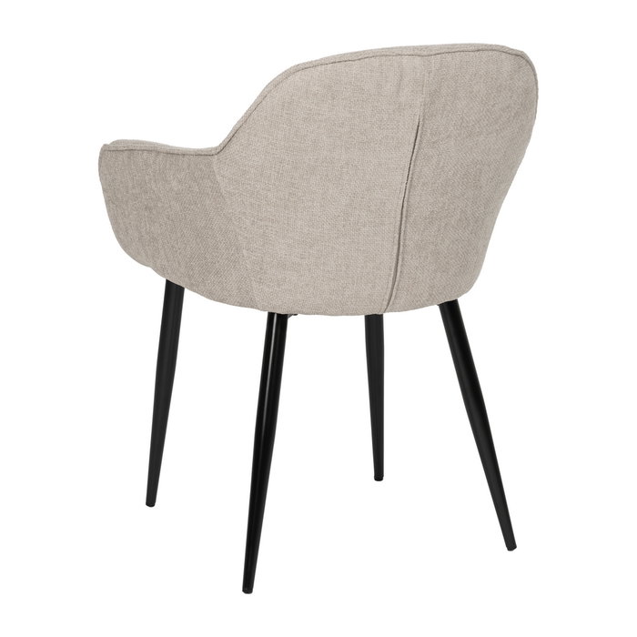 Silla Gris Tejido-Metal Contract 61 X 59,50 X 83 cm (Set de 2)