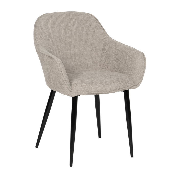 Silla Gris Tejido-Metal Contract 61 X 59,50 X 83 cm (Set de 2)