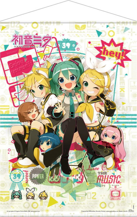 Vocaloid Póster Tela Hey! Piapro Characters 50 x 70 cm Vocaloid Póster Tela Hey! Piapro Characters 50 x 70 cm