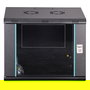 Digitus Dynamic-N Caja de Rack Mural de 9U, 600x450x474 mm (AnxPxAl), Peso 60 kg, con Puertas de Cristal y Acero, Rieles y Gestión de Cables