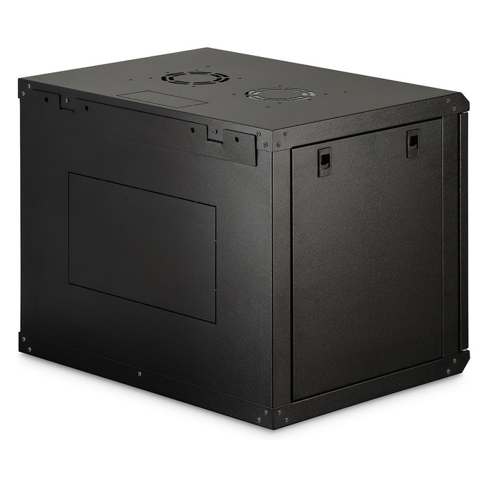 Digitus Dynamic-N Caja de Rack Mural de 9U, 600x450x474 mm (AnxPxAl), Peso 60 kg, con Puertas de Cristal y Acero, Rieles y Gestión de Cables