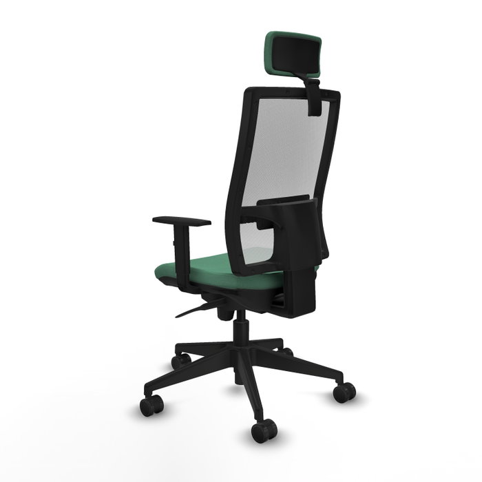 PIQUERAS Y CRESPO Silla de oficina Horna Verde Esmeralda y Blanco