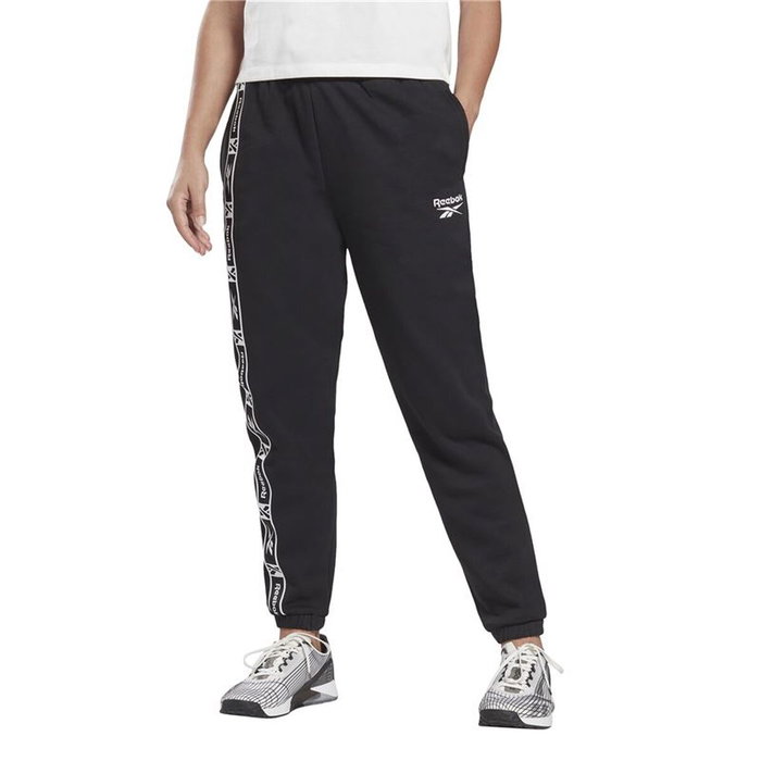 Pantalón Largo Deportivo Reebok Tape Pack W Negro Mujer