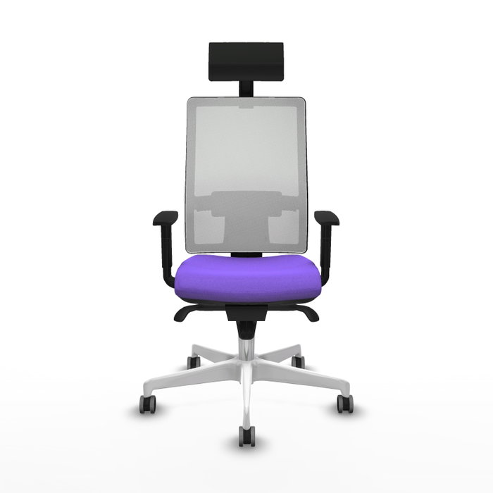 PIQUERAS Y CRESPO Silla de oficina Horna con mecanismo Sincro, Lila y Blanco PIQUERAS Y CRESPO Silla de oficina Horna con mecanismo Sincro, Lila y Blanco