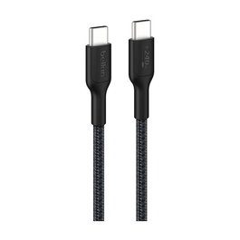 Belkin BoostCharge Pro Cable USB-C a USB-C Trenzado Negro 2m - Hasta 240W PD, Certificación USB-IF