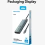 Vention Docking USB Tipo-C TPSHB con HDMI 4K, 2 USB, 2 USB-C, RJ45, PD y Lector de Tarjetas - Gris