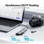 Vention TPSHB Docking Station USB-C 7 en 1 con HDMI 4K y Lector de Tarjetas, Gris