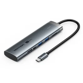 Vention Docking Station USB-C 7 en 1 TPSHB Gris