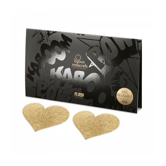 Pezoneras de Corazones Doradas Bijoux Indiscrets 137 Pezoneras de Corazones Doradas Bijoux Indiscrets 137