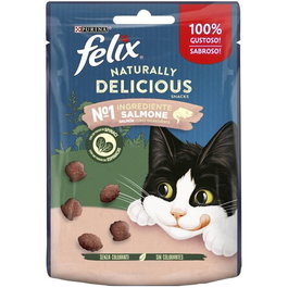Purina Felix Naturally Delicious Para Gato - Comida Húmeda Con Salmón Y Espinacas, 8x50g