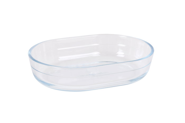 Quttin Fuente de Vidrio Ovalada 0.6L 17.6x12.7x4 cm para Mesa - Modelo Qutti (6 Unidades) Quttin Fuente de Vidrio Ovalada 0.6L 17.6x12.7x4 cm para Mesa - Modelo Qutti (6 Unidades)