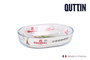 Quttin Fuente de Vidrio Ovalada 0.6L 17.6x12.7x4 cm para Mesa - Modelo Qutti (6 Unidades)