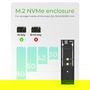 ICY BOX IB-1807MT-C31 Caja Externa USB-C 3.2 para M.2 NVMe SSD con Protección de Escritura