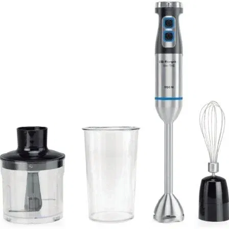 Orbegozo Batidora de Mano BT 5017 1700W Velocidad Ajustable con Función Turbo, Brazo Inox y Accesorios Vaso Batidor y Picador