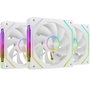 Mars Gaming MF-LINKFINITYKIT2R Kit 3 Ventiladores Invertidos ARGB Blancos