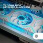 Mars Gaming MF-LINKFINITYKIT2R Kit 3 Ventiladores Invertidos ARGB Blancos