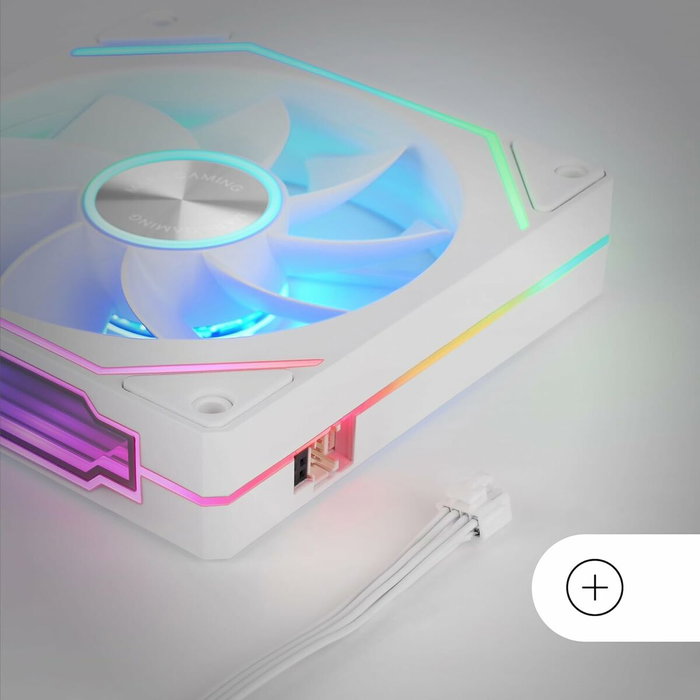 Mars Gaming MF-LINKFINITYKIT2R Kit 3 Ventiladores Invertidos ARGB Blancos