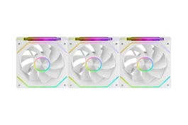 Mars Gaming Kit de 3 Ventiladores ARGB 12cm MF-LINKFINITYKIT2R Blanco - Ventiladores de Caja con Aspas Invertidas, LINKFINITY Magnético, PWM y Efecto Infinity Mirror
