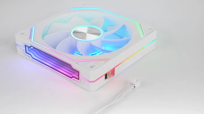 Mars Gaming Kit de 3 Ventiladores ARGB 12cm MF-LINKFINITYKIT2R Blanco - Ventiladores de Caja con Aspas Invertidas, LINKFINITY Magnético, PWM y Efecto Infinity Mirror